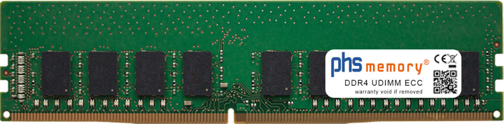 Arbeitsspeicher DDR4 UDIMM ECC Beispiel von phs-memory
