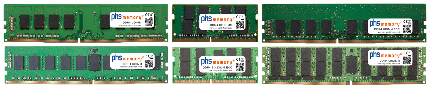 Collage Server RAM Arbeitsspeicher - UDIMM, RDIMM, LRDIMM, UDIMM ECC, SO-DIMM ECC