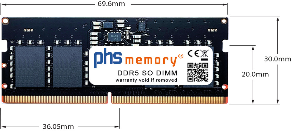 Abmessungen - Computer memory DDR5 262Pin s 4 jpg
