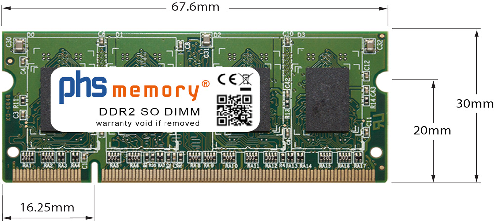 Abmessungen - Computer memory DDR2 200Pin s 8 jpg